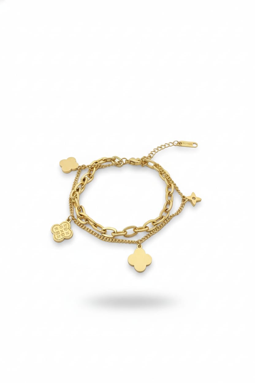 Kadın Çelik Gold Bileklik KCGB-008