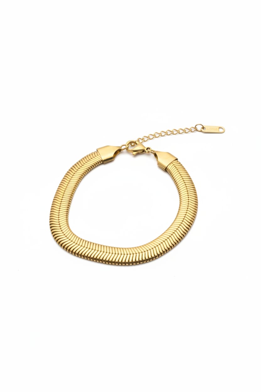 Kadın Çelik Gold Bileklik KCGB-017