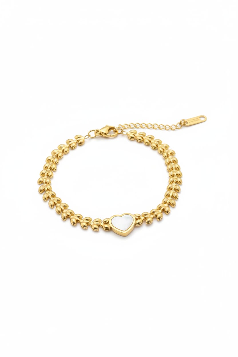 Kadın Çelik Gold Bileklik KCGB-018