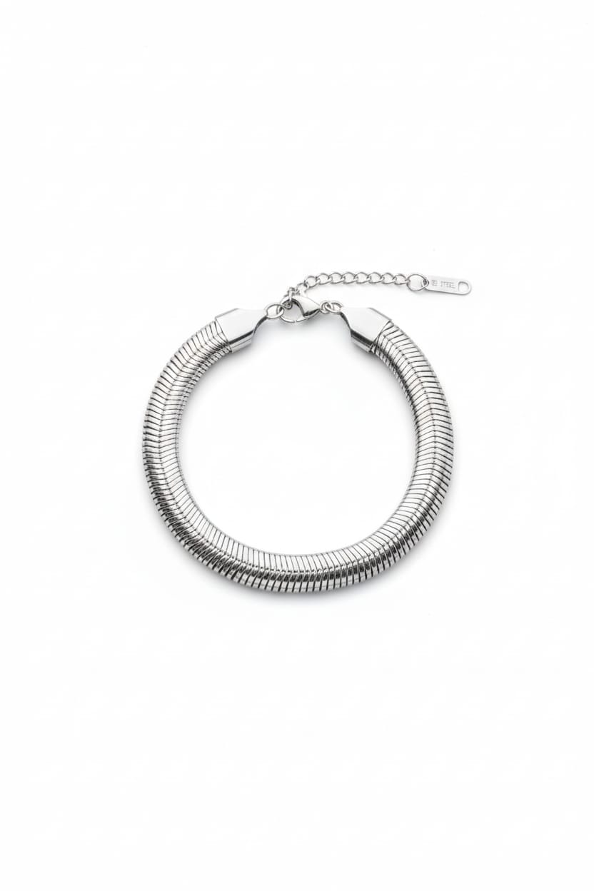 Kadın Çelik Silver Bileklik KCSB-017