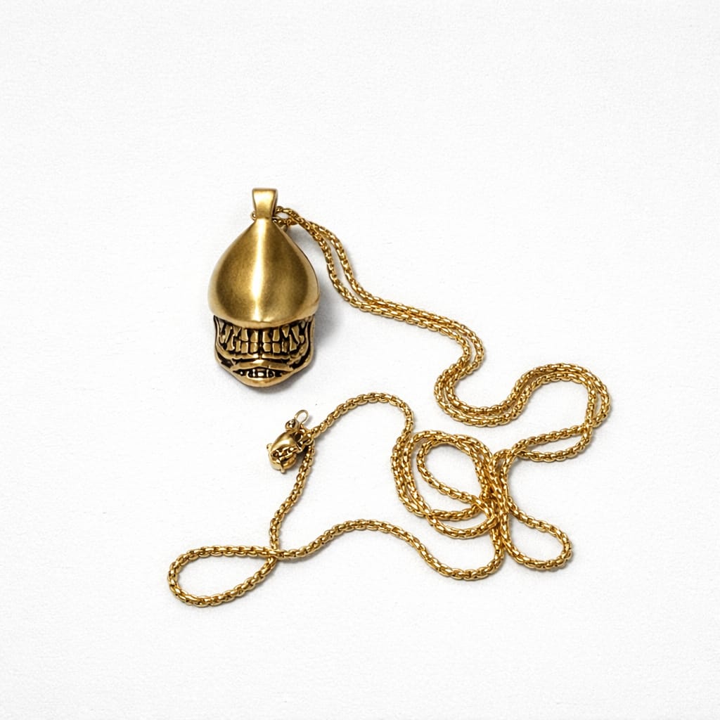 Erkek Gold Çelik Kolye-EGCK015