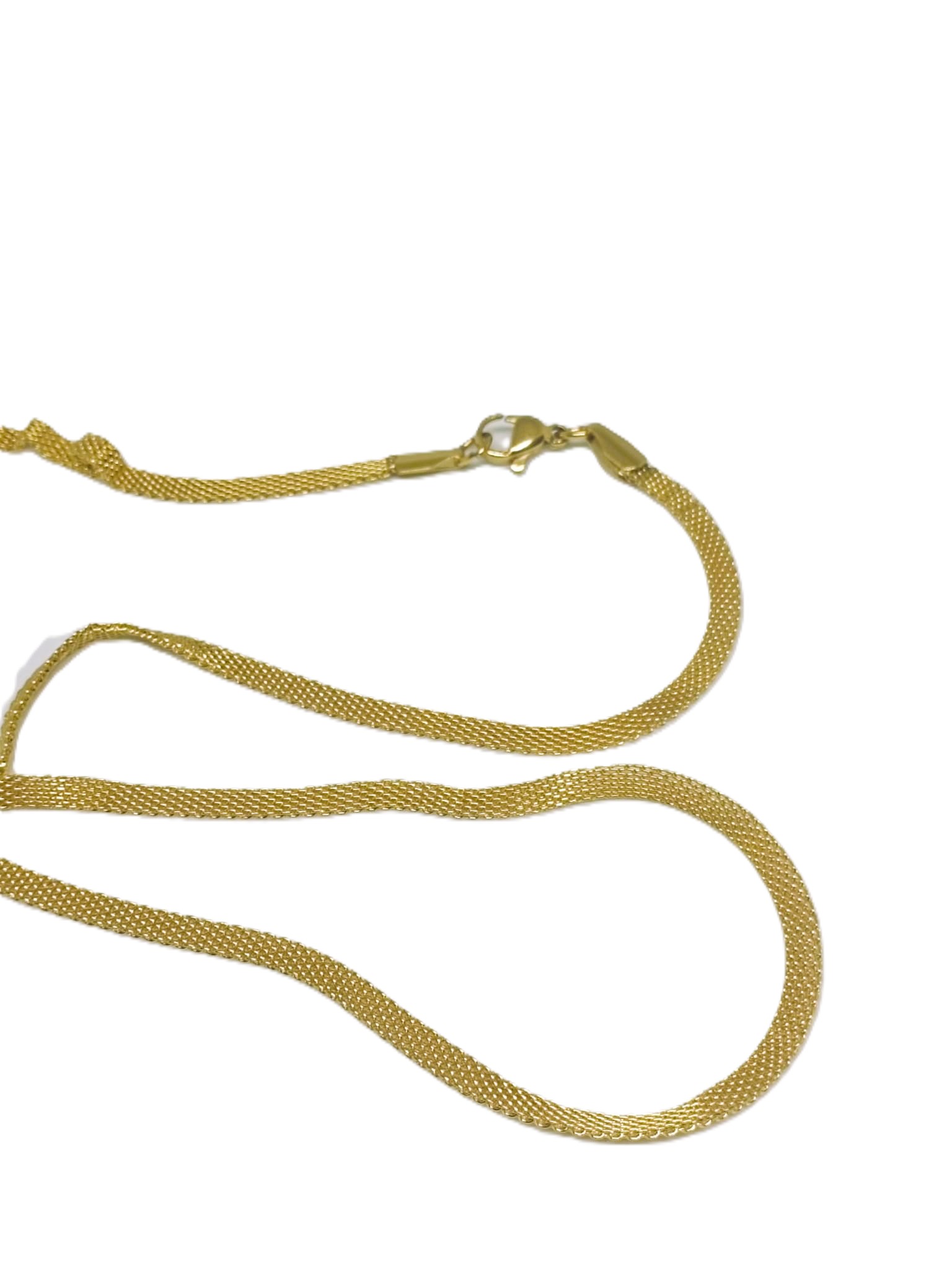Erkek Gold Çelik Kolye-EGCK188