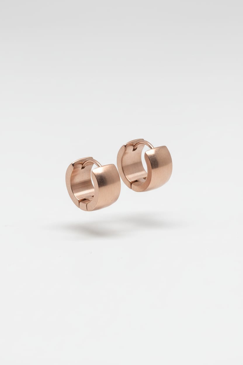 Kadın Çelik Gold Küpe KCGK-008