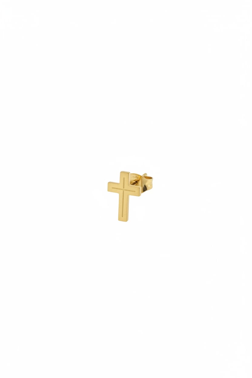 Kadın Çelik Gold Küpe KCGK-111