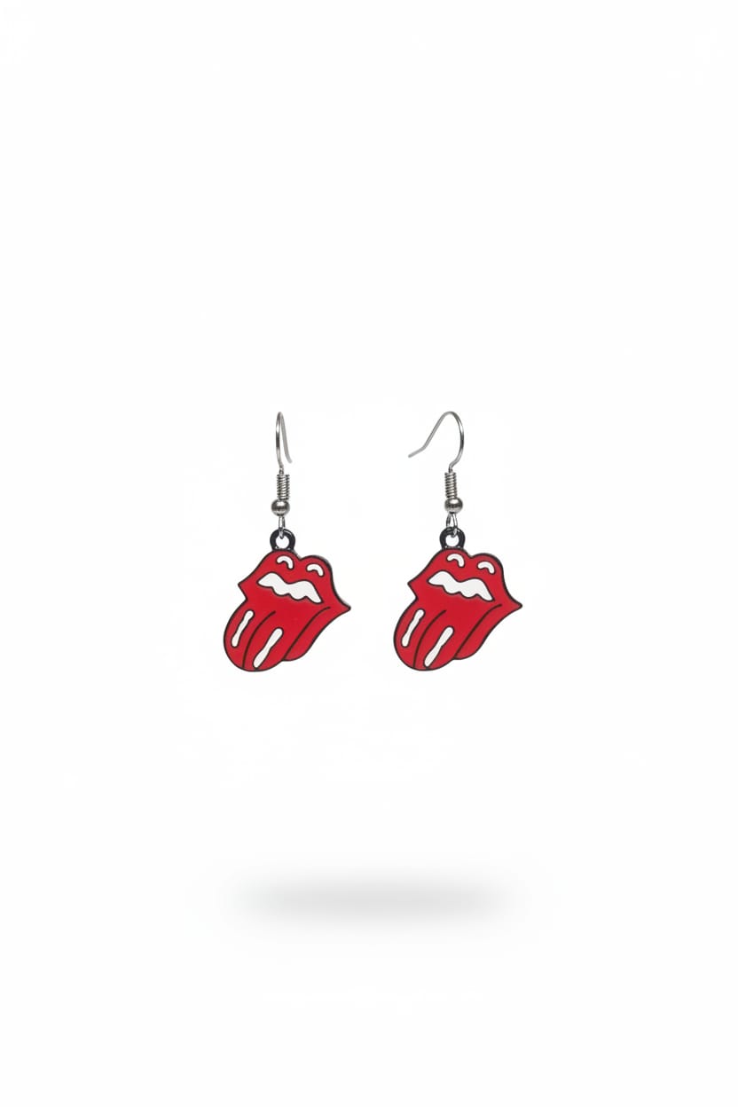 Kadın Rolling Stones Eğlenceli Küpe KEK-074