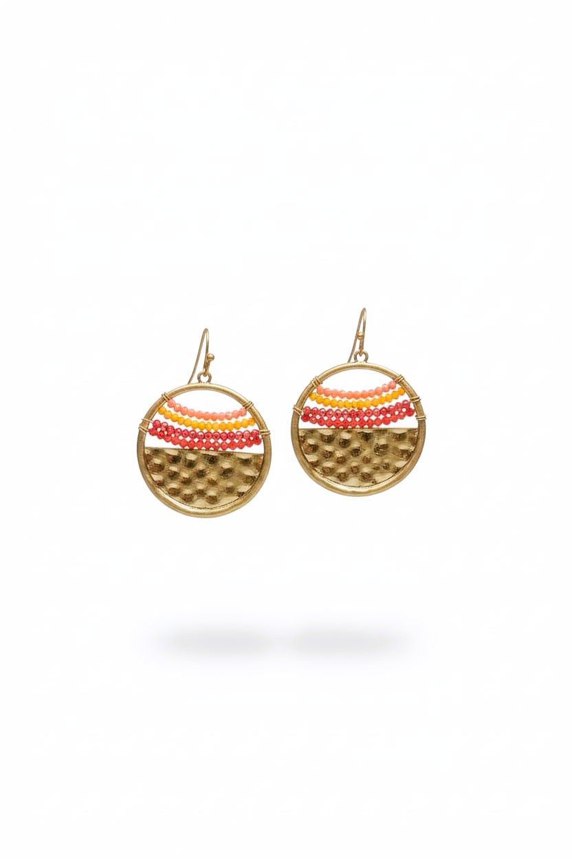 Kristal Taşlı Bronz Pirinç Küpe BPK-001-2