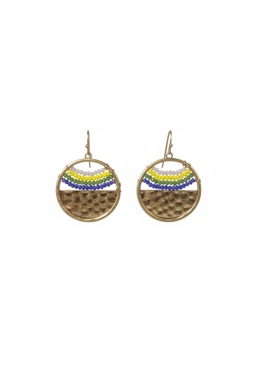 Kristal Taşlı Bronz Pirinç Küpe BPK-001